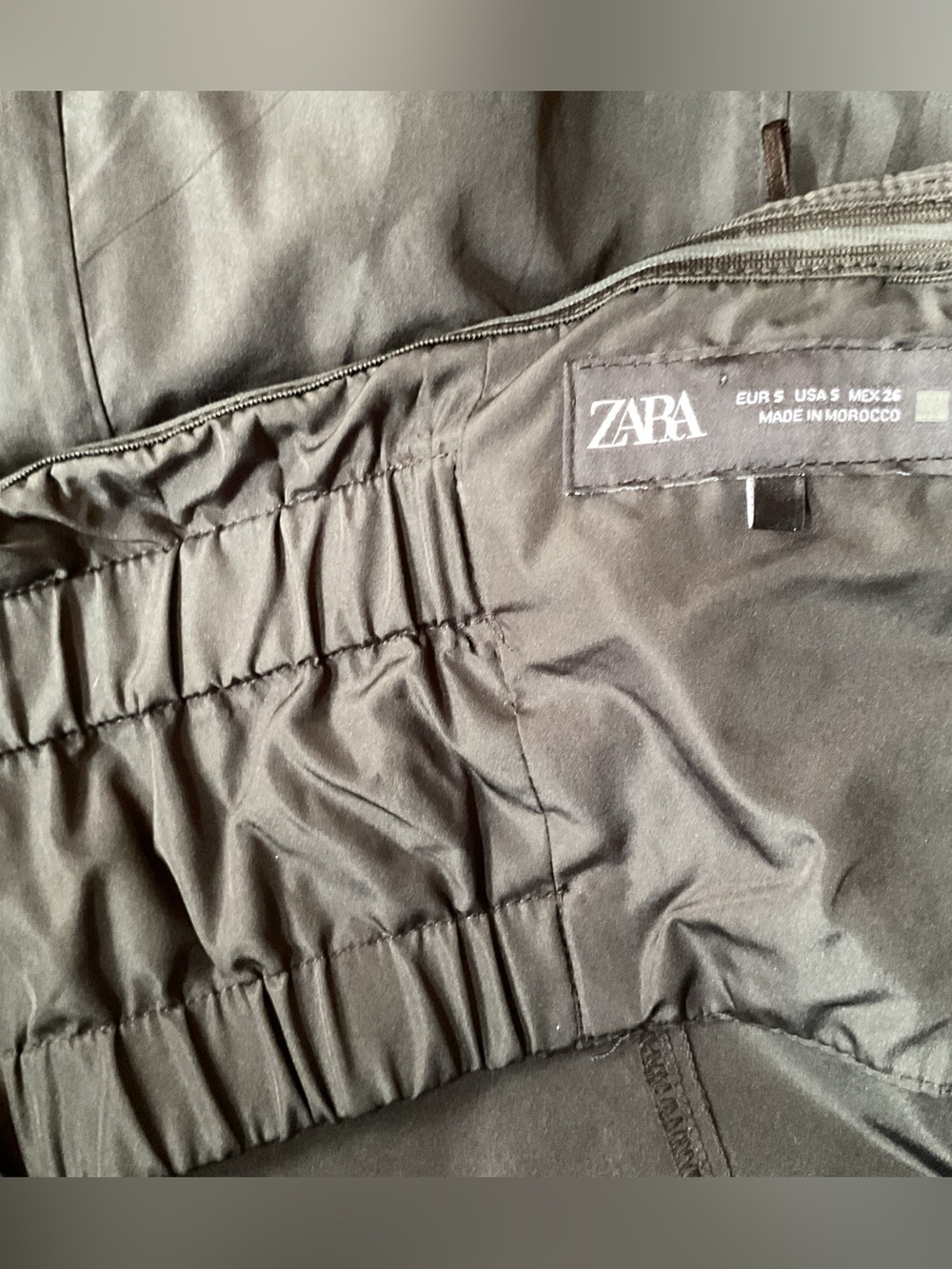 Zara strapless dress with Pockets, Black small, new - Picture 5 of 9